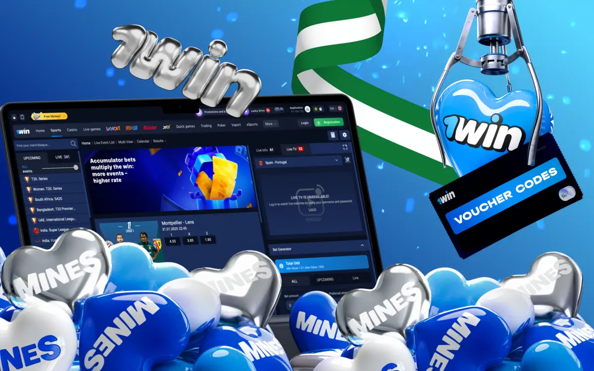 Go to websitw 1win and play games